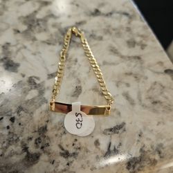 14kt Boys Bracelet 