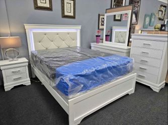 Brand New Twin, Full, Queen, King Bed With Mattress Available With Free Delivery.
