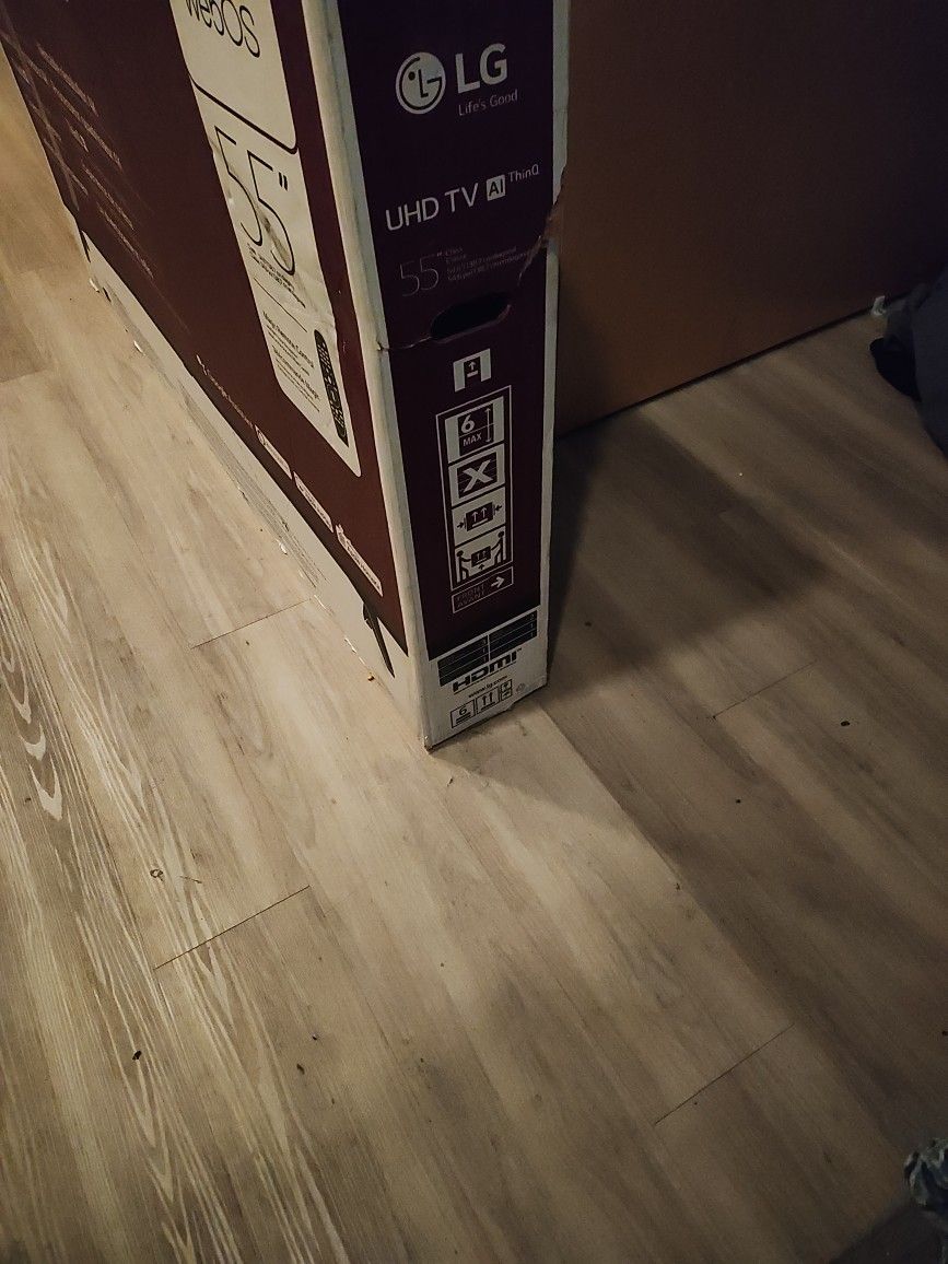 LG 55" TV with Stand And Remote