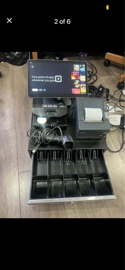 Square POS System with Cash Drawer and Epson Receipt Printer