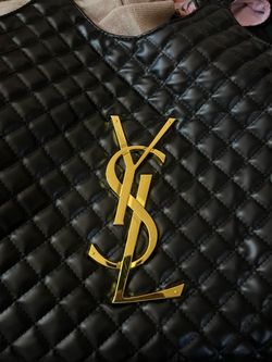Saint Laurent YSL Quilted Black Leather Bag