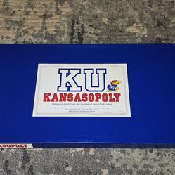 Kansasopoly (1990) KU Jayhawks 1st Edition 100% Complete Excellent Condition!!
