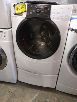 Kenmore front load washer working perfectly with 4 months warranty