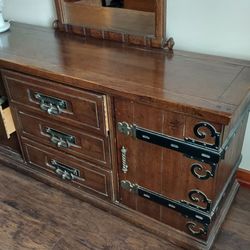 Solid wood dresser