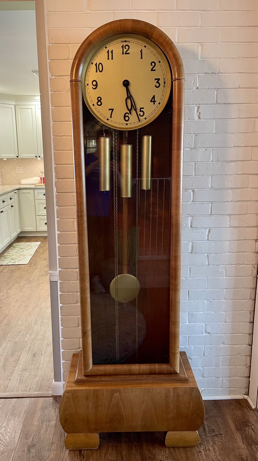 Vintage Art Deco Grandfather Clock 1930s