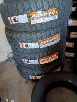 37×12.50R20 LT ARROYO RT NEW tires and for 4 llantas nuevas instaladas y balanceadas open day 7