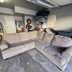 Gray Fabric Sectional 