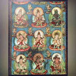 Ryokai Mandara Buddha Original Vintage Fine Art Print Poster Japan 1960’s Antique Japanese Buddhist Italy Heian Period Kyoto
