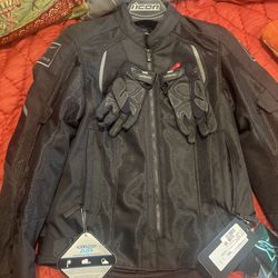 Icon Jacket And Gloves