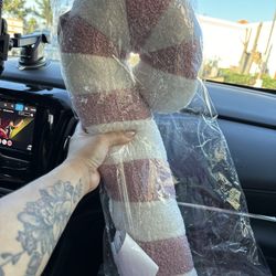 Poink CANDY CANE SHERPA PILLOW