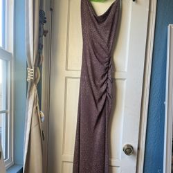 Purple glittery dress 