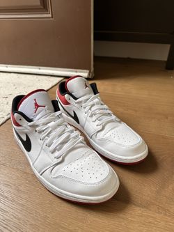 Jordan 1 Lows - “White University Red” - Size 13