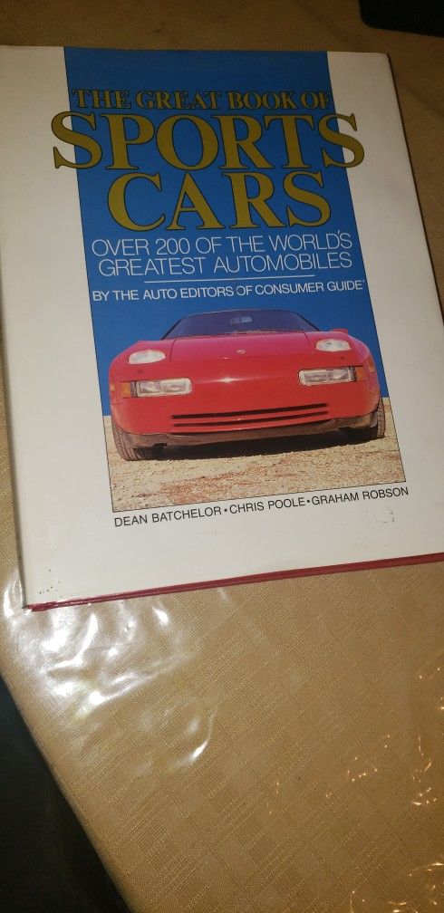 The Great Book Of Sports Cars - 1988 💥FIRST EDITION! GREAT GIFT FOR COLLECTORS