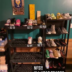 Size 6Y-13 Jordan’s,Kobe’s,Nike,Adidas,Foams,Human race,Bape,Supreme,Off White,Vintage,Blazers,Hype,Shoes,