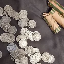MERCURY AND ROOSEVELT SILVER DIMES