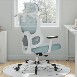 Ergonomic Office Chair Big Tall Reclining Gaming Chair Adjustable Lumbar Support 2D Armrest 6D Headrest Breathable Mesh Swivel Computer Chairs Home Ta