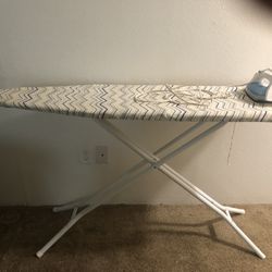 Ironing Board And Rival Steam Iron