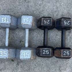 25 Lb 35lb Dumbbells