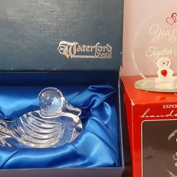Waterford Crystal/valentines Bears 