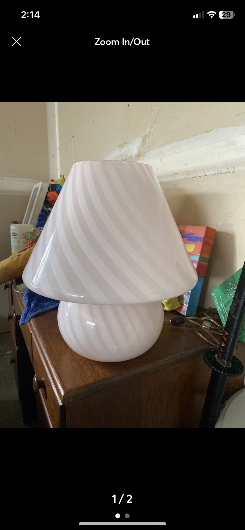Murano Mushroom Lamp