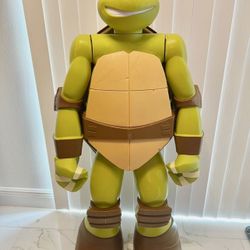 48” 4ft Teenage Mutant Ninja Turtle Michelangelo With Storage In shell 
