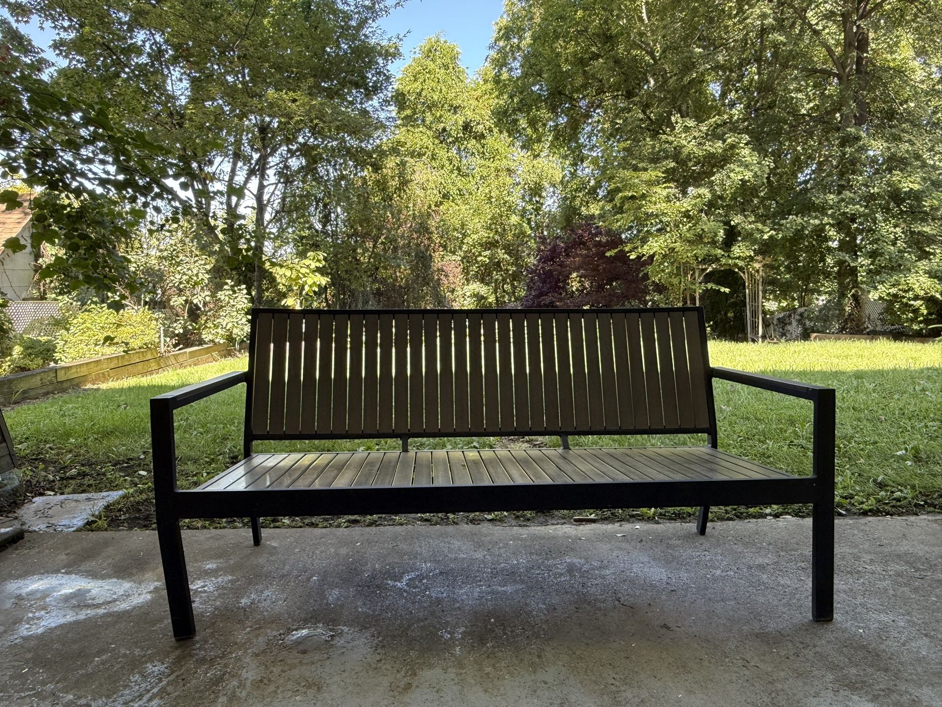 Crate And Barrel Alfresco Outdoor Bench