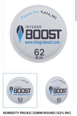 Humidity Packs: ROUND 62% (wholesale Pricing)