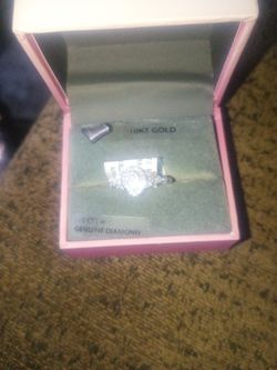 Color of Love 1/5 Carat T.W. Diamond Promise Ring in 10K White Gold