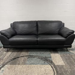 Couch Free Delivery Black Leather Sofa