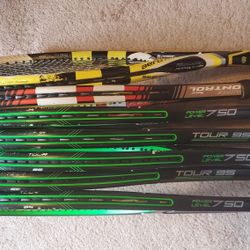 Prince Textreme 95, Babolat Pure Control and Aeropro Tennis Racket 