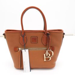 Dooney & Bourke Pebble Grain Small Tote Caramel