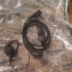 Pairs Walkie Talkie Earpiece with Mic 2 Pin Two Way Radio Ear Piece Microphone Earbud Bulk Single Wire Earhook Headset Compatible with Baofeng UV-5R B