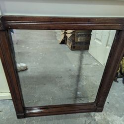 Mirror With Hardwood Frame