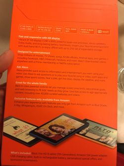 Amazon Fire HD8 ......with ALEXA 16GB still in box.