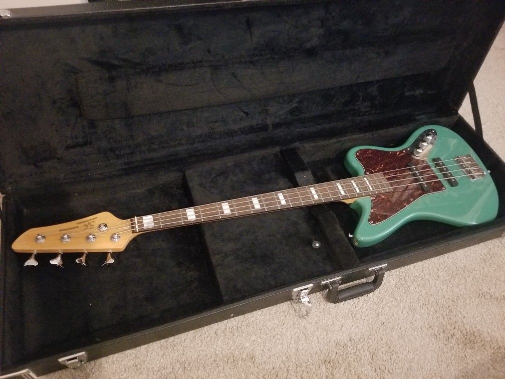 Vintage Bass Guitar w/ Case