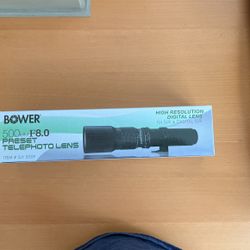 Bower 500mm F8.0 Telephoto Lens