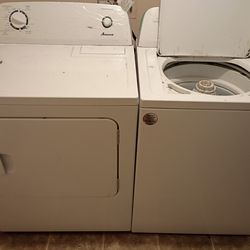 Amana wash and dryer
