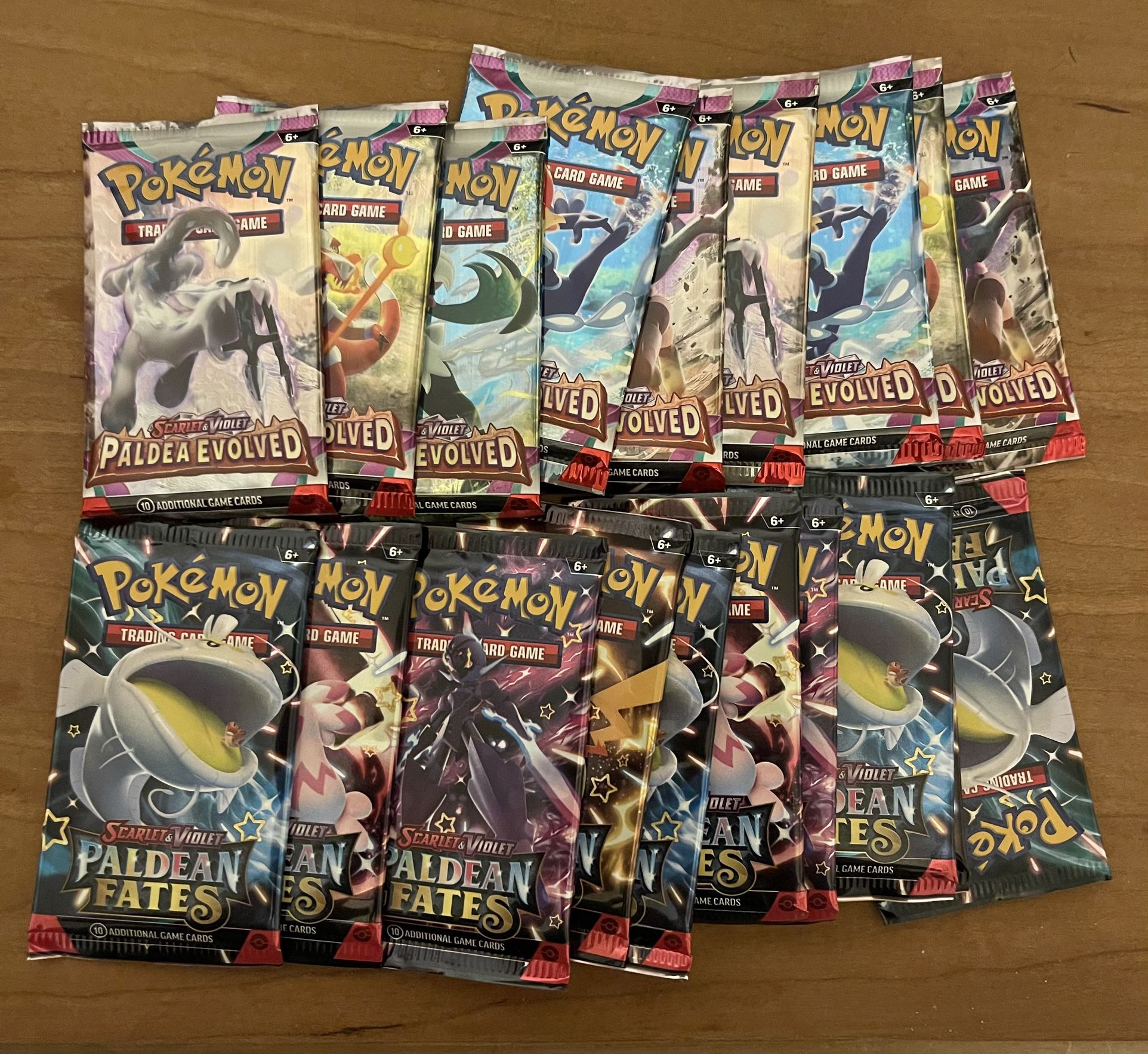x19 Pokemon booster Packs 
