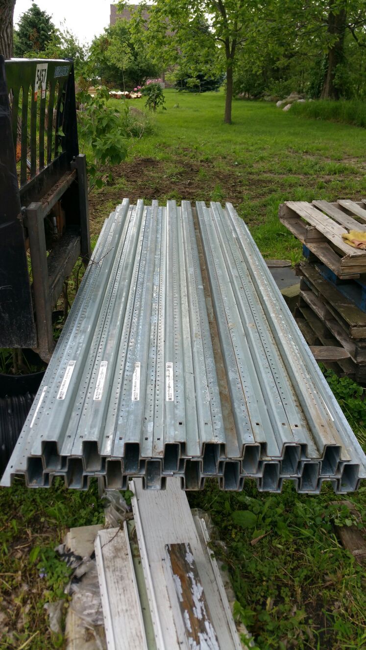 8' Master Halco Postmaster galvanized steel fence post 20 off retail for Sale in Yorkville