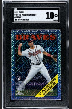 2023 Topps Chrome Vaughn Grissom ‘88 Topps Design RC SGC 10 PSA