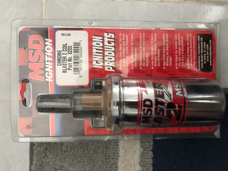 MSD IGNITION CHROME BLASTER COIL part#8200