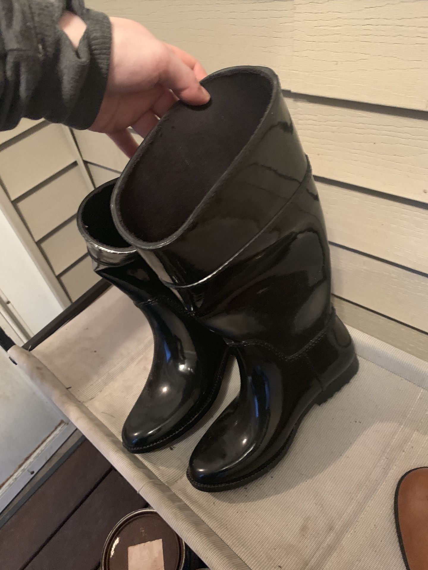 Women’s Michael Kors rubber rain boots size 9