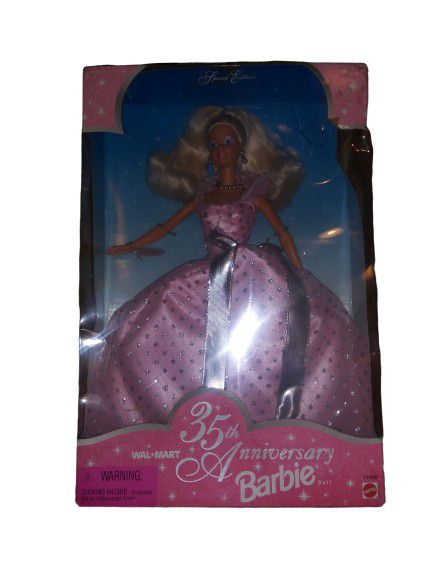 Mattel Barbie Doll NOS Wal-Mart 35th Anniversary #17245 1997