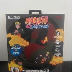 Naruto Shippuden Wired Gaming Headset - Multi-Platform Compatibility