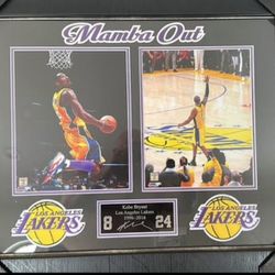 Kobe Mamba Out Framed Picture