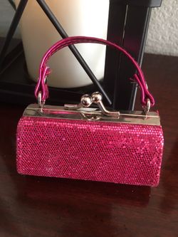 Cute pink lipstick or change holder