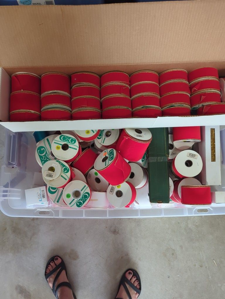 Variety Of Floral Ribbons