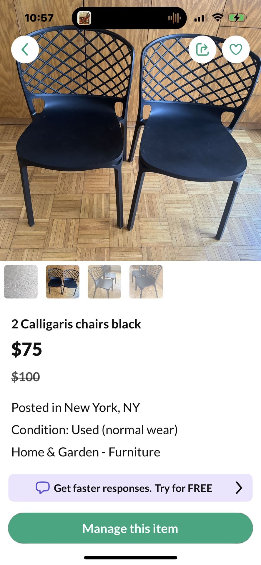 Caligaris Chairs (2)