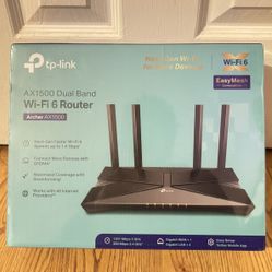AX1500 Dual band WiFi 6 Router 