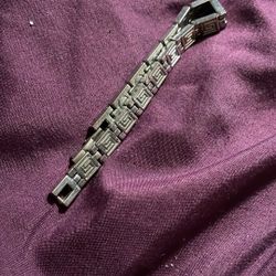 Silver Tone Bracelet Unisex